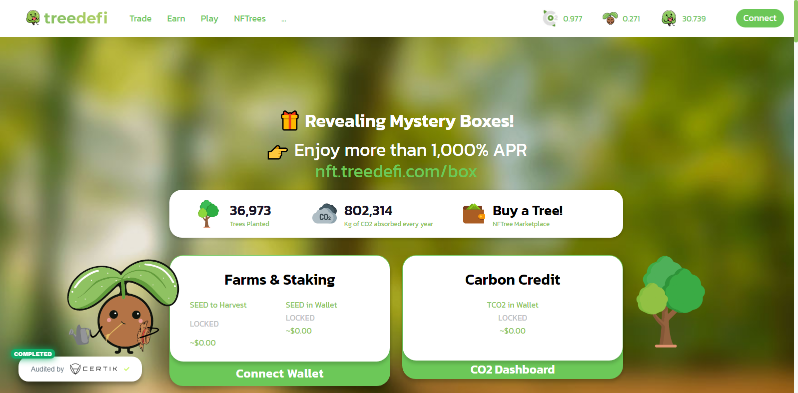 Screenshot of  web app